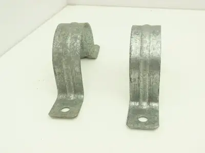 Arlington Industries 355 	2" 2 Hole Rigid Conduit Strap Plated Steel Lot of 100