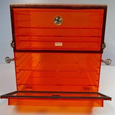 QTY. 1. PLAS LABS DESICCATOR #862-CGA AMBER 18" X ...