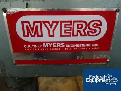 USED Myers 7.5 HP Myers Disperser, Model 500E-7.5, S/S, XP