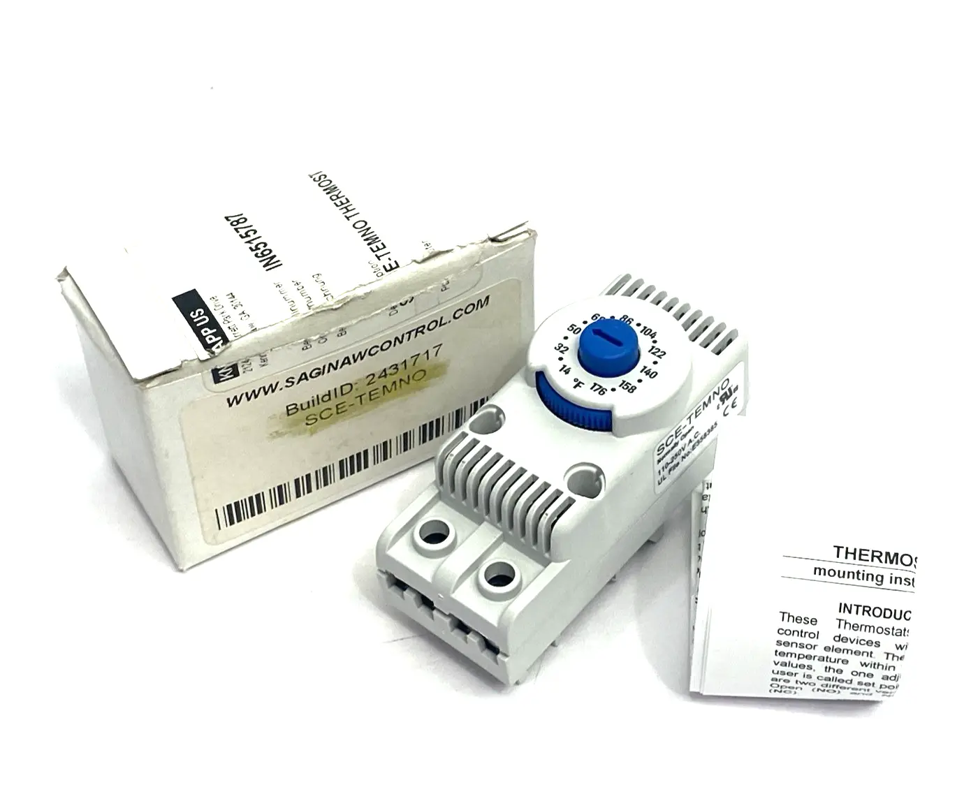 New | in-Stock Saginaw Control & Engineering Enclosure Thermostat, Normally Open Temperature Controls Michigan US | Maverick Industrial Sales #1397985