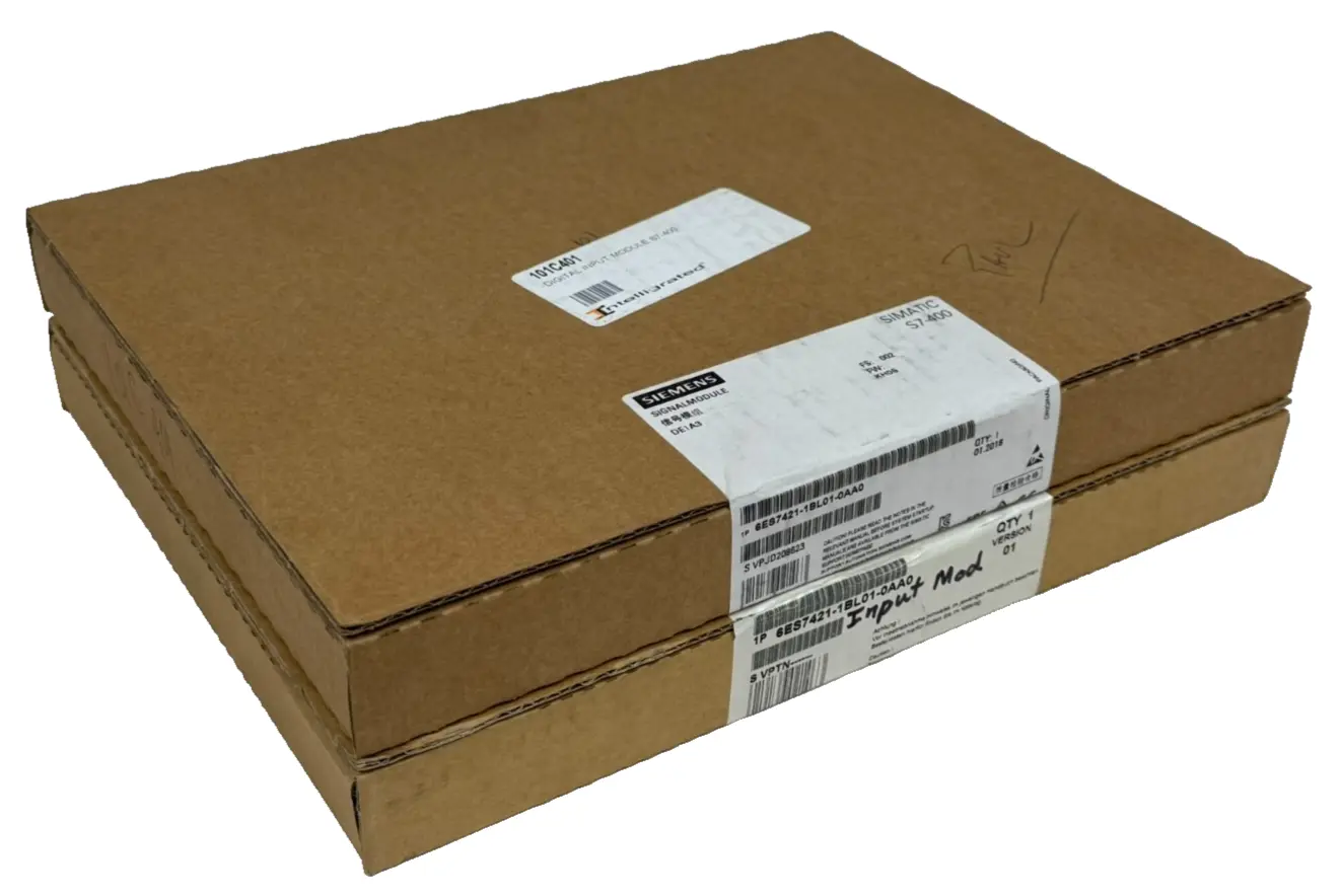 LOT OF 2 NEW SEALED SIEMENS 6ES7421-1BL01-0AA0 INPUT MODULES 6ES7 421-1BL01-0AA0