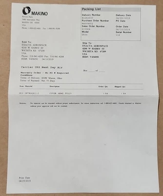 NEW MAKINO 19F790A2411=2