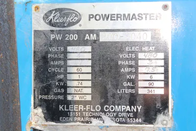 USED KLEER-FLO PW 200