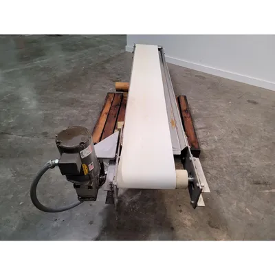 Used 12" wide X 7'-9" Stainless Steel Belt Conveyor