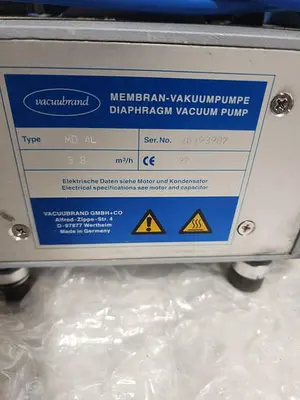 VACUUMBRAND DIAPHRAGM VACUUM PUMP MD4L