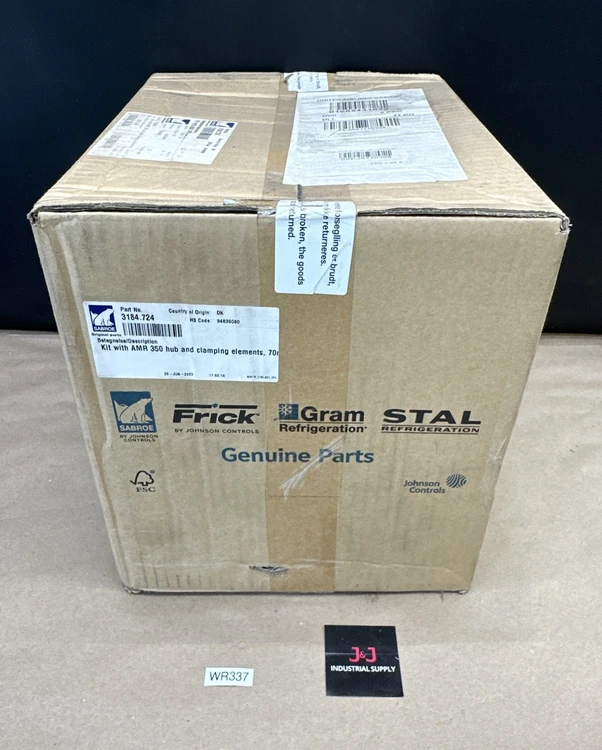 New | in-Stock SABROE 3184.724 HVAC Parts and Equipment Indiana US | J&J Industrial Supply #927331