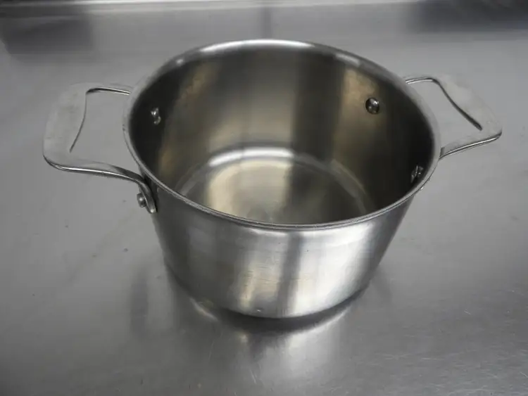 Used Golden Corral Used Tablecraft CW7004 3qt Tri Ply Sauce Pan w/ Loop Handles Pans Illinois US | Falcon Restaurant Supply #1376506