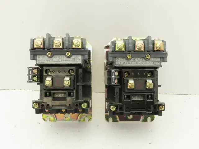 Allen-Bradley 500-AOD930 Motor Starter Contactor 120V Coil 600VAC 18A Lot Of 2