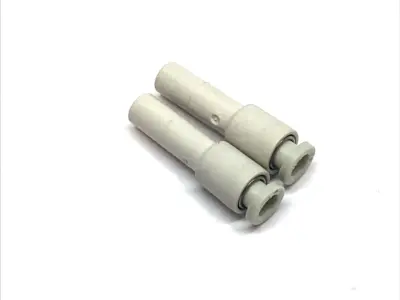 USED SMC PLUG-IN REDUCER 4MM TUBE 6MM ONE-TOUCH FITTING LOT OF 2