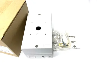USED ALLEN BRADLEY SER. A THERMOPLASTIC ENCLOSURE FOR LOAD SWITCH IP66 ABS