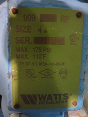 Used WATTS REGULATOR _UNKNOWN_ Valves/Fittings | OCO Industrial #1625925