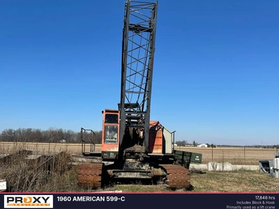 Used 1960 AMERICAN 599-C Crawler Cranes Indiana US | Proxy Equipment #1377808