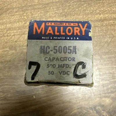 New | in-Stock MALLORY HC-5005A Miscellaneous Equipment (Electrical & Power) | Surplus Asset Holdings #1194087