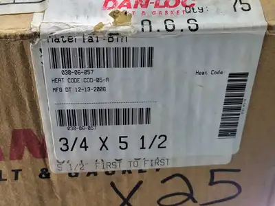 3/4" x 5-1/2" Stud Bolt Grade B7