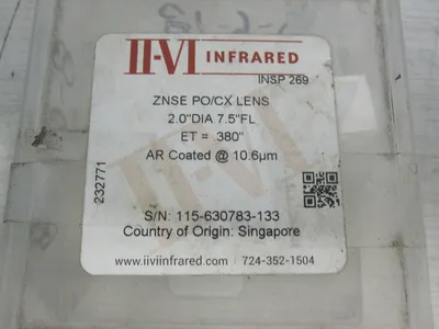 USED II-VI Co2 Laser Focusing Lens