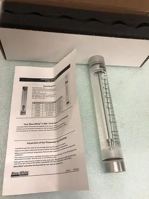 BLUE-WHITE FLOWMETER F-40500LN-8