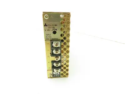 MATSUSHITA ETU-12J18H Adjustable Power Supply, 12V, 1.8A, Input: AC 115V