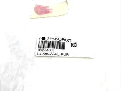 New | in-Stock SensoPart L4-5M-W-PL-PUR, RKWT/LED P 4-07/5 Cable & Wire Michigan US | Maverick Industrial Sales #1391032
