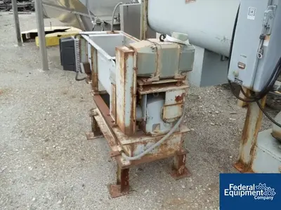 USED The Bonnot Company 8" BONNOT TWIN SHAFT FEEDER, S/S, 2 HP