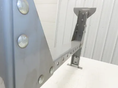 Automotion 30"W Conveyor Leg Stationary Floor Support 22" to 30"H Gray