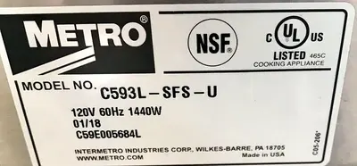 Used METRO _UNKNOWN_ Proofers (Bakery) Ohio US | Palm Beach Restaurant Equipment, LLC #1421315