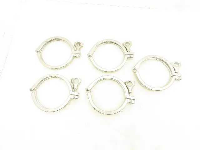Y140101-7J 304 Stainless Steel 4" Tri Clamp Lot of 5