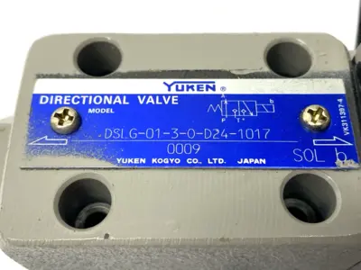 USED YUKEN SOLENOID DIRECTIONAL CONTROL VALVE 3-POSITION