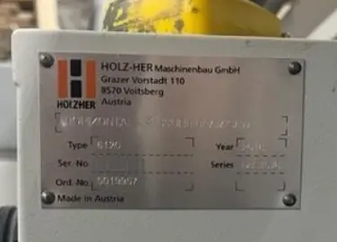 Used 2016 HOLZ-HER CUT 6120 FRONT LOAD Automatic Panel Saws Ontario CA | Aldan Woodworking Machinery #1252743