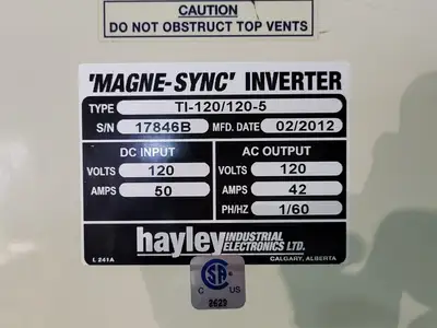 Supertrol Rectifier CCA120L75F24H60AKU w/ Magne-Sync Inverter TBI-120/120-5