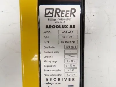 ReeR ASR618 ASE618 Safety Light Curtain Emitter & Receiver Set 172mm