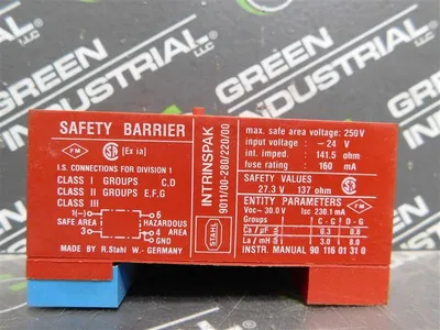 Stahl 9011/00-280/220/00 Intrinspak Safety Barrier 24VDC 137 Ohm Used