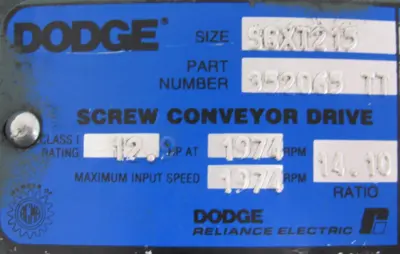 NEW DODGE SCXT215 TORQUE ARM CONVEYOR SPEED REDUCER 14.10:1 352065TT