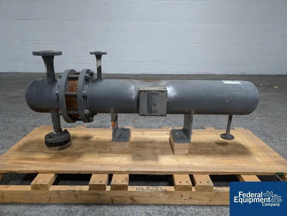 USED Pfaudler 7 Sq Sq Pfaudler Heat Exchanger, C/S, 150/150#