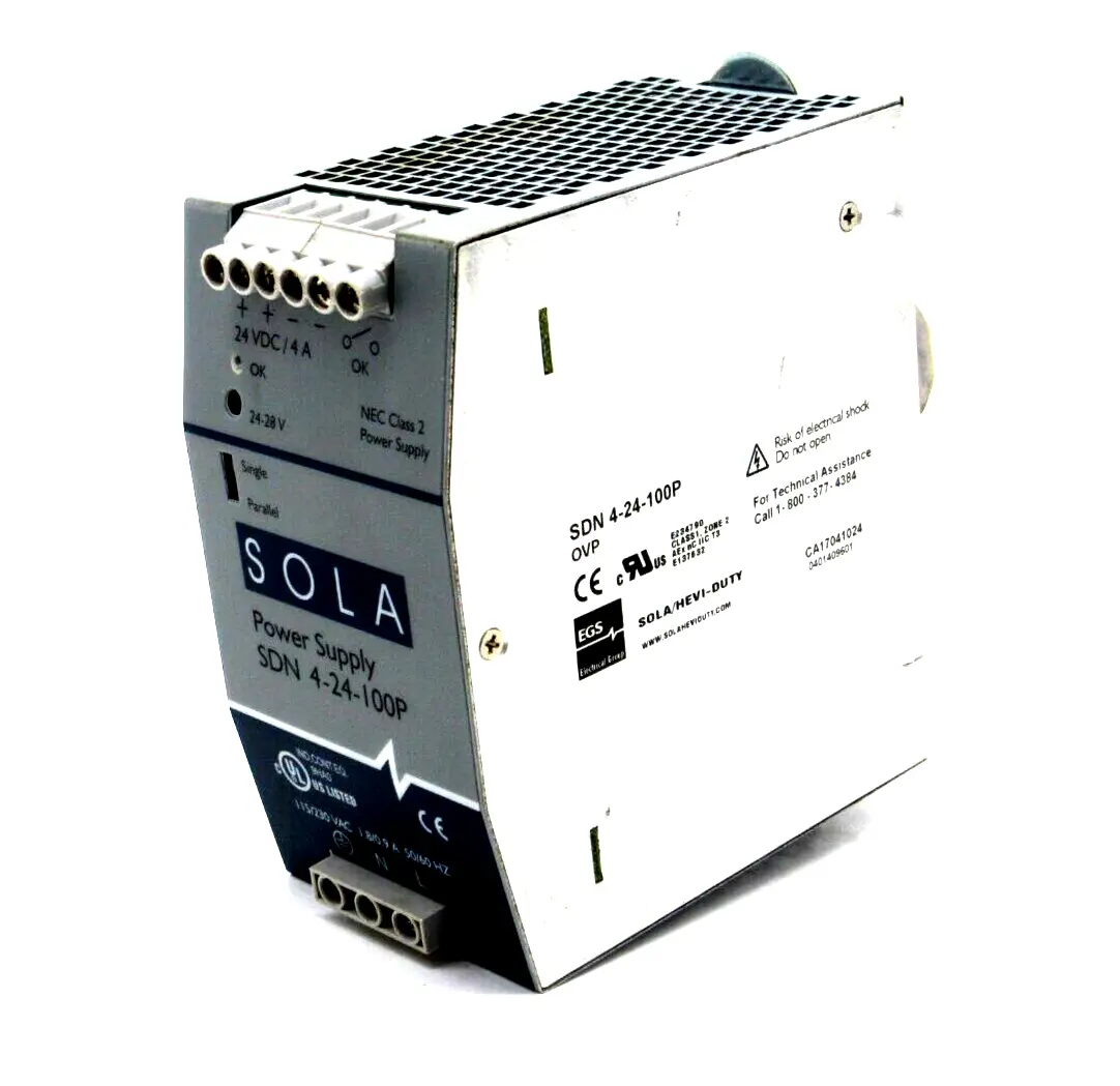 NEW SOLA SDN-4-24-100P POWER SUPPLY SDN424100P
