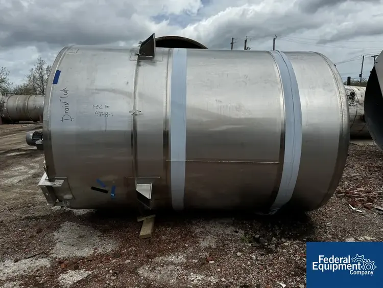 Used ICCNW 3200 Gal ICCNW Mix Tank, S/S, 3 HP Stainless Steel Tanks Ohio US | Federal Equipment Company #127609