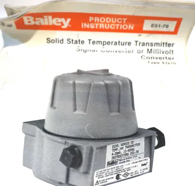 NEW BAILEY EQ10 TEMPERATURE TRANSMITTER 12-42VDC