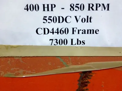 400 hp General Electric DC Motor