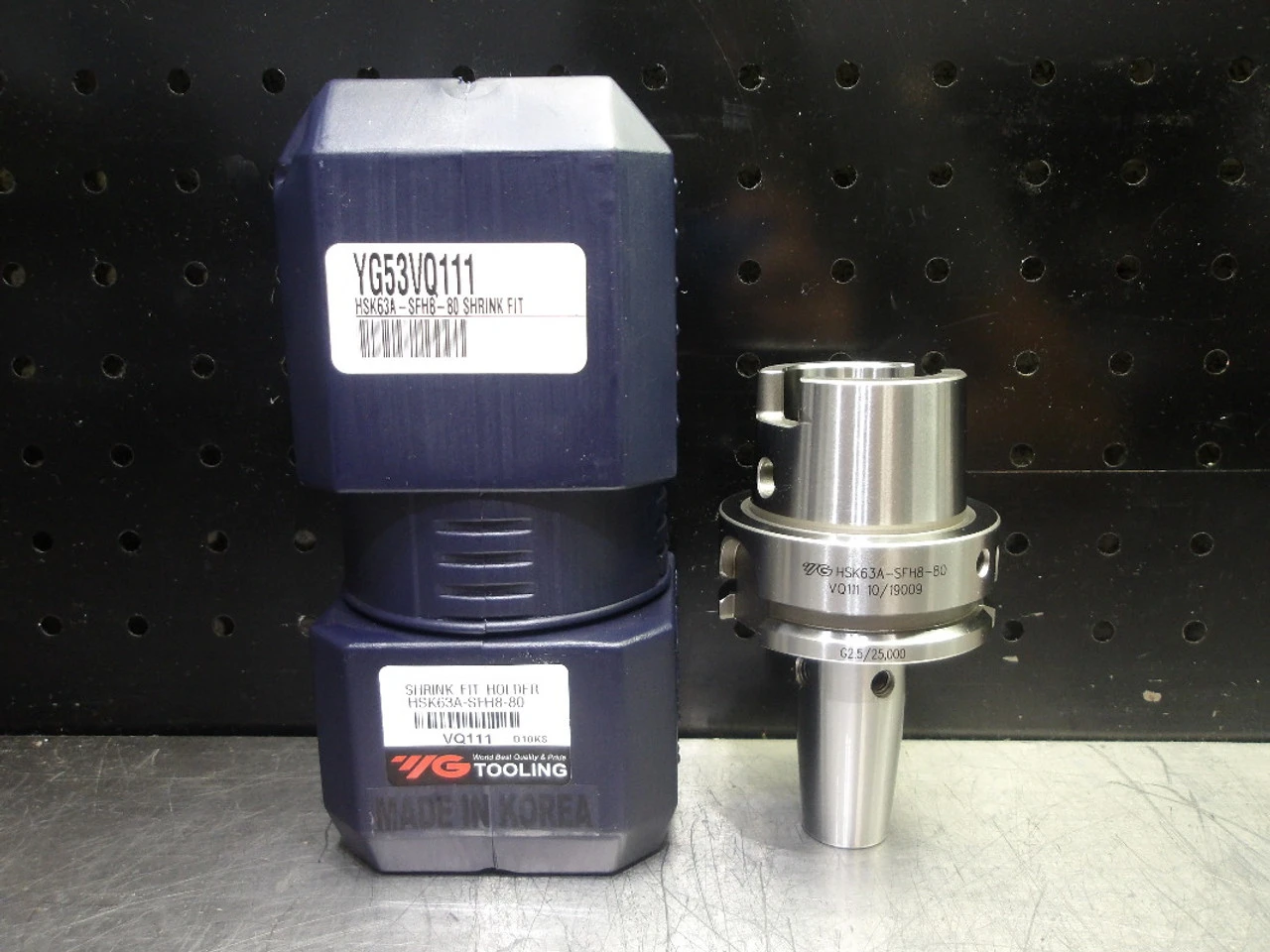 YG-1 HSK63A 8mm Shrink Fit Tool Holder 80mm Pro HSK63A-SFH8-80 (LOC3526)