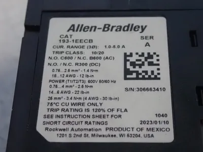 NEW ALLEN BRADLEY 1931EECB