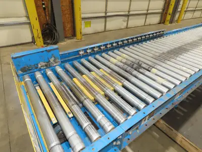 Hytrol ABEZ 30"x 11' EZLogic Accumulation Roller Conveyor 27"BF Center Drive 3PH