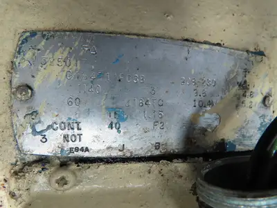 Racine Sugino Corp Drill Unit 3 Ph 230/460V 3 HP 1200RPM Horizonal Boring Mill