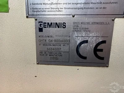 Used 2015 GEMINIS GHT-4 CNC Lathes NL | Mach 4 Metal #1465518