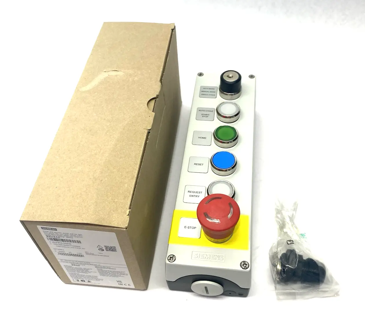 New | in-Stock Siemens Metal Command Device Enclosure, 6-Buttons, Illuminated Electrical Controls Michigan US | Maverick Industrial Sales #1393348