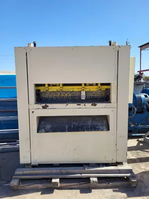 48” WIDE x 30 HP MECHANICAL IN-LINE COIL PRESS & SHEAR WITH PLC VARIABLE SPEED DRIVE: STOCK #22968