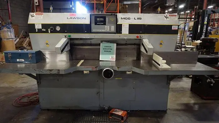 Used 1997 LAWSON MCC L119 Guillotines Pennsylvania US | Global Equipment International, LLC #185101