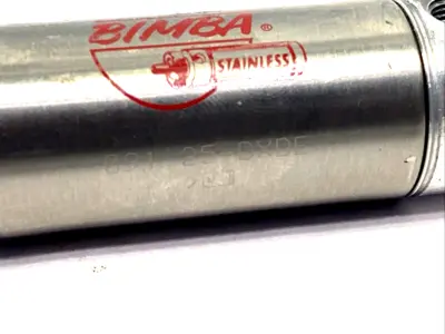 091.25-DXDE, 091 25-DXDE, 09125-DXDE | Bimba 091.25-DXDE Double-Ended Rod Pneumatic Cylinder 1-1/16" Bore 1-1/4" Stroke - Used