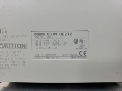 Omron CS1W-OD212 24VDC Output Unit. 3C-17