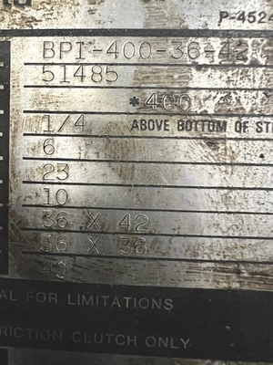 USED 1981 NIAGARA NIAGARA BP1-400-36-42 PRESS