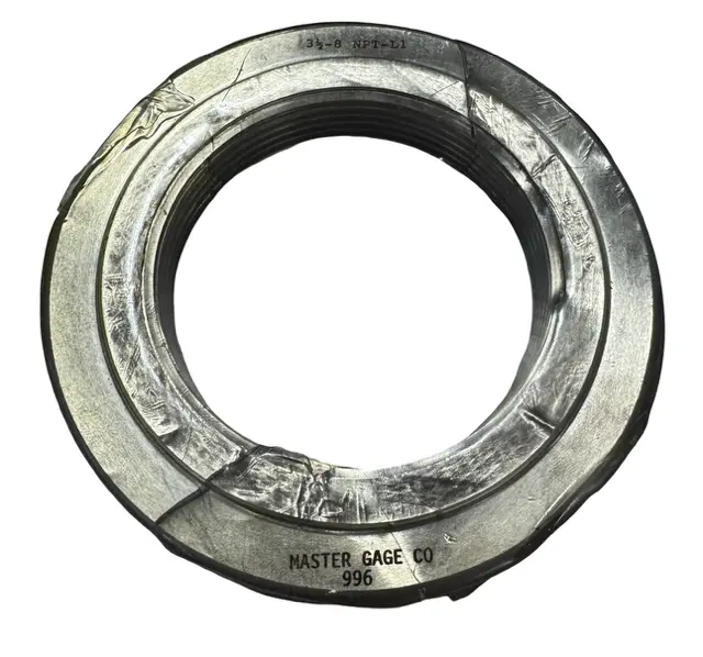 3-1/2" NPT Pipe Thread Ring Gage – Class L1