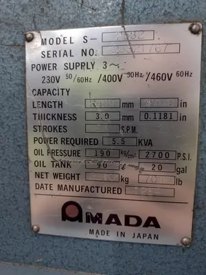 USED AMADA S-2532